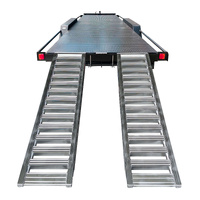 3 Tonne 2.7 Metre X 500mm Aluminium Loading Ramps Heavy Duty Rubber Track Use