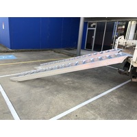 6 Tonne 3.5 metre x 500mm Aluminium Loading Ramps - Rubber Tracked Machines Only