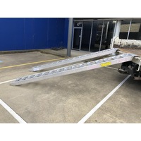 2 Tonne 3.5 metre x 300mm Aluminium Loading Ramps - Rubber Tracked machines only