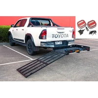 145cm X 76cm Mobility Scooter Wheelchair Carrier Atv Ramp Trailer With wireless lights