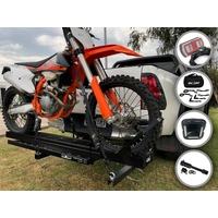 Mo-Tow 1.5M Motocross / Motorcycle Bike Carrier - 1500mm - BLACK EDITION- Suitable for up to 125cc - With Options
