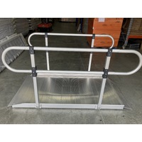 1.83 Metre walking /wheel chair access ramp with Hand Rails - 385 KG Capacity