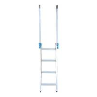 Aluminium Step Ladder – Ideal for tautliners/curtain side trucks Height 1410mm - 1640mm